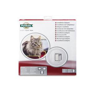 Adaptador de instalación para la puerta para gatos con microchip & Puerta para gatos de bloqueo manual