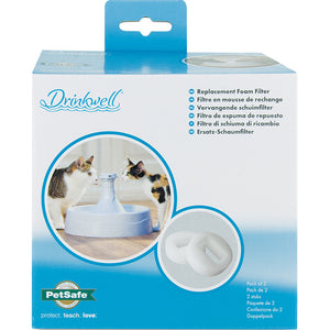 Filtros de espuma de repuesto para fuentes para mascotas de plástico 360 Drinkwell® (2 unidades)