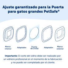 Cargar imagen en el visor de la galería, Adaptador de instalación para la Puerta para gatos grandes
