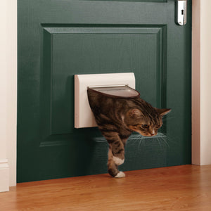 Puerta para gatos Staywell®, clásica, manual con cuatro posiciones de cierre